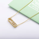 SHADOWHUNTERS Authentische 925 Sterling Silber Move CZ Stein Anhänger Langkettige Choker Halsketten Für Frauen Luxus Schmuckherstellung