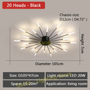LED Lights Nordic Chandelier for Living Dining Room Bedroom Home Decoration Luxury Gold Or Black Modern Creative Hanging Lights
