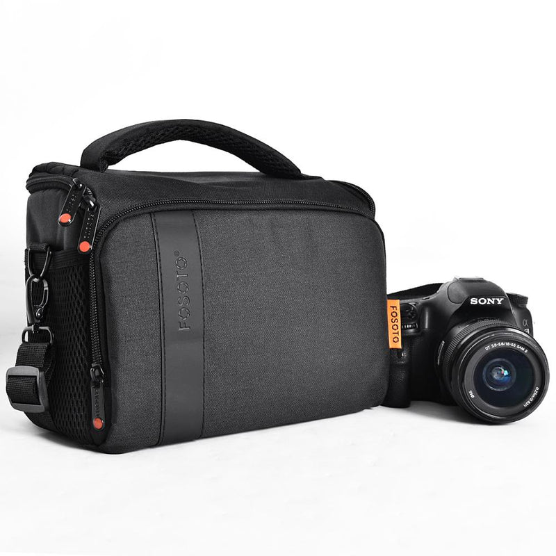 FOSOTO Digitale DSLR-Kameratasche Wasserdichte Umhängetasche Videokameratasche für Canon Nikon Sony Objektivtasche Fotografie Fototasche