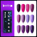 Beautilux Nail Gel Polish Kit Violet Purple Lavender Color UV LED Gels Set Semi Permanent Nail Polish Lacquer 10ml 6pcs/lot