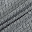 Funda para silla con respaldo de ala Jacquard Spandex Fundas elásticas para sillas de oficina Conjunto elegante de 2 piezas con banda elástica