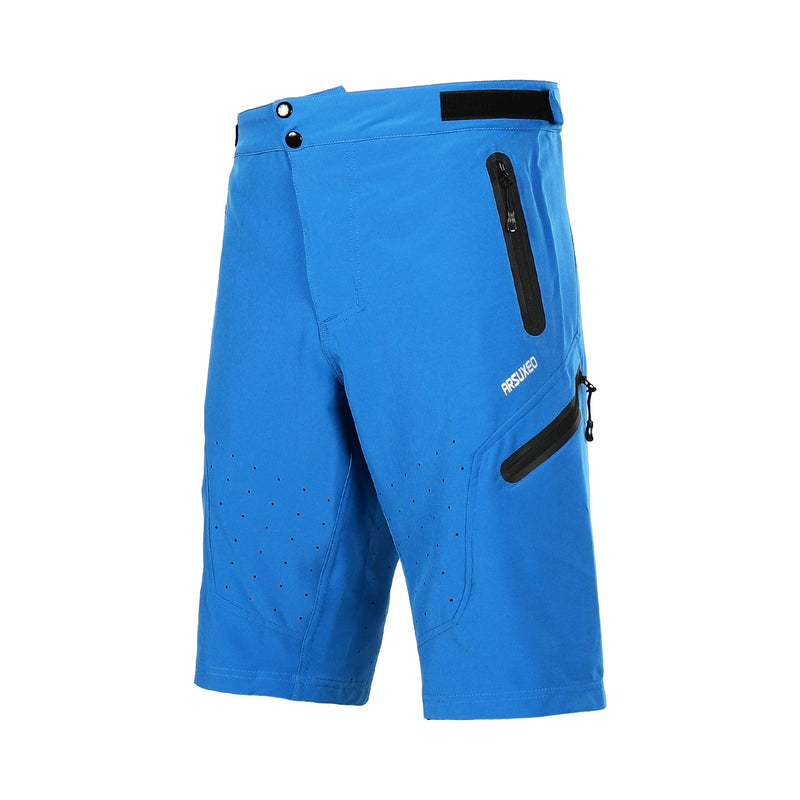 ARSUXEO, pantalones cortos de ciclismo para deportes al aire libre para hombre, pantalones de descenso MTB, pantalones cortos para bicicleta de montaña, pantalones cortos resistentes al agua, ajuste holgado 1202