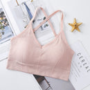 Frauen Cross Strap Sport-BH Push-Up Sport-BH Top Yoga Gym Crop Top Büstenhalter Femme Fitness Top Sport Bh Atmungsaktiver BH