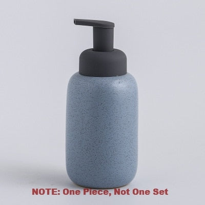 Nordic Soap Dispenser Ceramic Shower Gel Bottling Foam Emulsion Press Bottles Hand Liquid Soap Hotel Toilet Bathroom Accessories