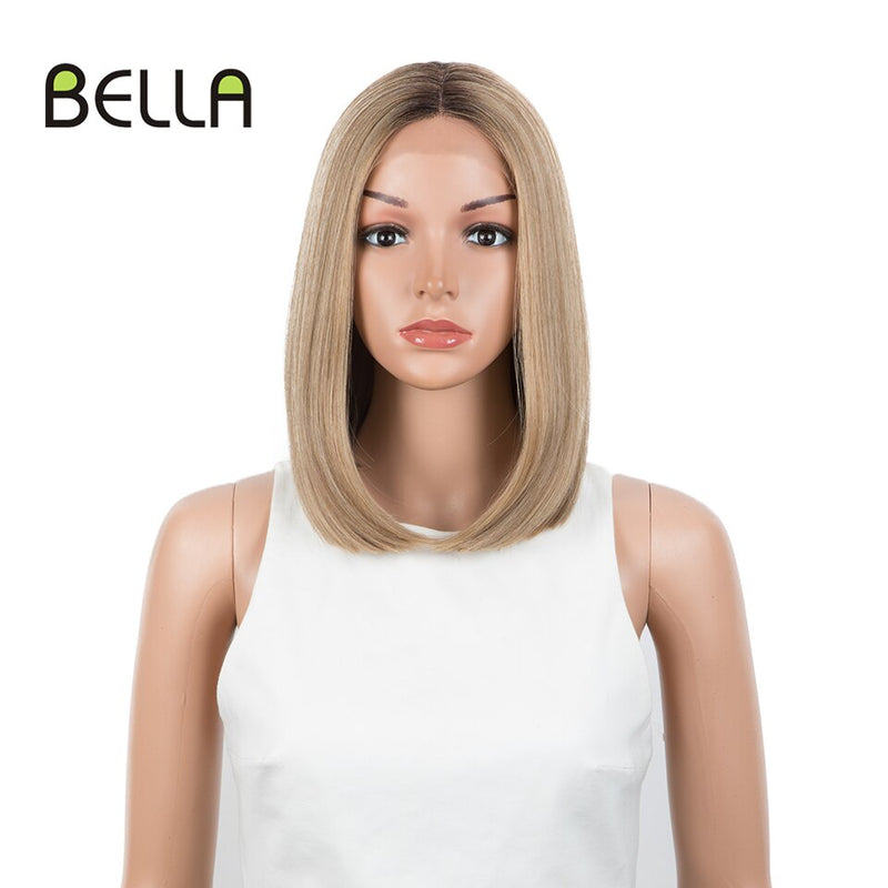 Bella Bob Perücke Synthetische Spitzeperücke Kurzer Blonder Bob Pink 613 Rote Zitrone Spitze Kurzes Haar 10-13 Zoll Perücken Für Frauen Lolita Cosplay