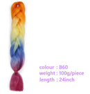 Black Star Hair Ombre Jumbo Braiding Hair Extensions 24 Inch Twist Braids Synthetic Hair Fiber for Twist Braiding for Women