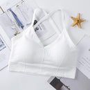 Frauen Cross Strap Sport-BH Push-Up Sport-BH Top Yoga Gym Crop Top Büstenhalter Femme Fitness Top Sport Bh Atmungsaktiver BH