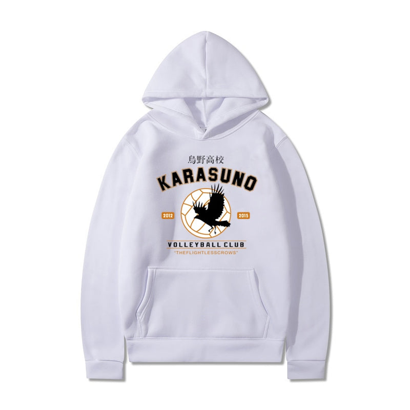 Men&#39;&#39;s Hoodies  Cartoon Haikyuu Funny Japanese Anime Streetwear Harajuku Karasuno Fly High Graphic Sweatshirts Men Women Hoodie