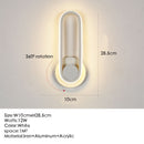 Black White modern led wall lights living room wall lamps corridor foyer bedside sconce lamp 330 angle adjustable Wall lighting