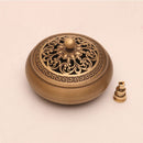 Quemador de incienso de tres patas de artesano de cobre, placa de estufa Zen Xuande, quemador de sándalo, quemador de incienso puro