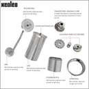 Molinillo de café Manual XEOLEO, molinillo de café de aluminio de 45MM, negro/marrón/plata/oro, Mini fresadora de café portátil de 15g