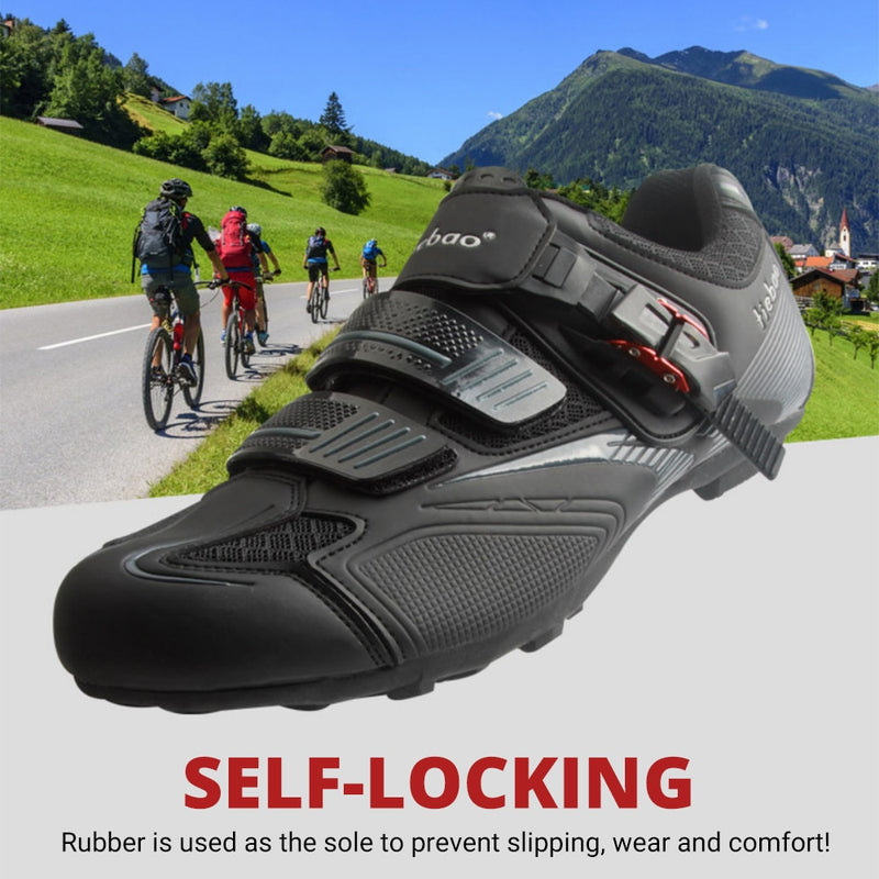 HOT! Tiebao New Non-lock MTB Road Bicycle Shoes Men Women Ventilation Cycling Shoes Suitable For Cycling Walking Rubber Outsole