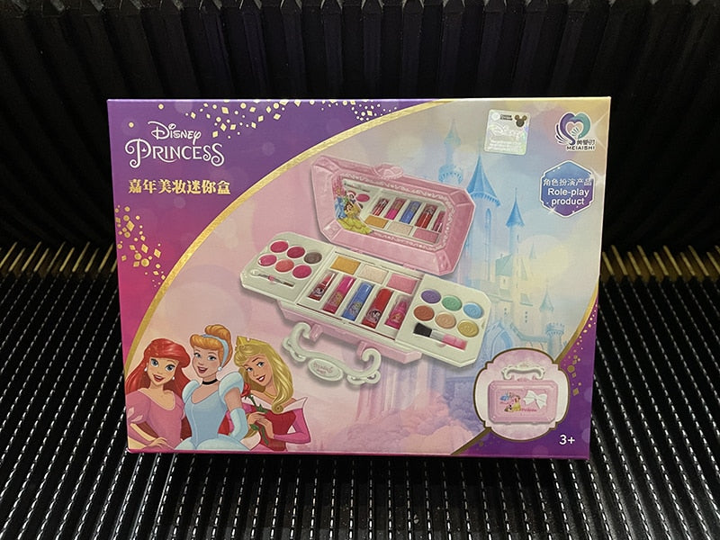 Nuevo Disney girls frozen elsa anna Cosmetics Beauty Set juguete niños Blancanieves princesa moda juguetes jugar casa niños regalo