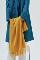 Bufanda de lana de 100% para mujer, chales gruesos de Cachemira con cicatrices de invierno, bufandas de Pashmina de moda para mujer, urdimbres de gran tamaño para mantener el calor, 300g