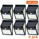 3sided 140LED PIR Motion Sensor Sunlight control Solar Energy Street lamp Yard Path Home Garden Solar Power Induction Wall Light