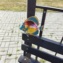 Arte de pared de peces de Metal para la decoración del jardín del hogar estatuas al aire libre esculturas Patio decoración para sala de estar Patio