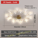 LED Lights Nordic Chandelier for Living Dining Room Bedroom Home Decoration Luxury Gold Or Black Modern Creative Hanging Lights