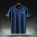 QUESHARK Men Quick Dry Short Sleeve Running T Shirt Breathable Tops T-shirts Fitness Gym Workout Ultrathin Ultralight Sports Tee