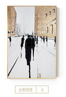 100% Hand Painted Abstract British Oil painting Modern Canvas Painting Wall Pictures for Living Room Home Decor Black White Art