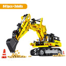 SEMBO City Engineering Bulldozer Crane Car Truck Excavator Roller Building Blocks Construction Bricks Toy for Children