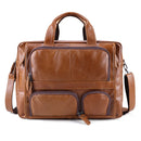 JOYIR Aktentasche aus echtem Leder für Herren, Business-Tasche, Laptop, 17 Zoll, große Kapazität, Reise-Umhängetasche, Herren-Umhängetasche für Dokumente