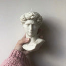 Künstlerische David Gips Kerze Silikonform David Form handgefertigte Kerze Wachsform Seifenform