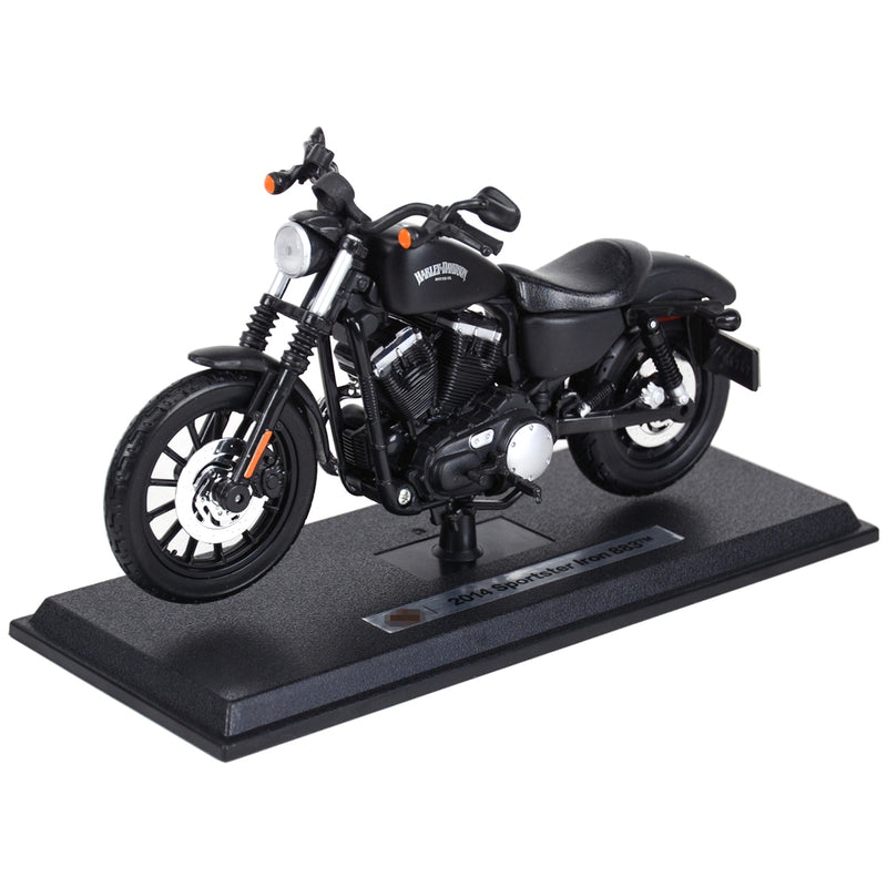 Maisto 1:12 Harley Davidson 2014 Sportster Iron 883 vehículos fundidos a presión coleccionables pasatiempos juguetes modelo de motocicleta