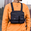 Men Tactical Vest Waist Bag Hip-hop Chest Rig Bag for Men Male Abdomon Bags Canvas Fanny Pack Chest Purse Streetwear Kanye