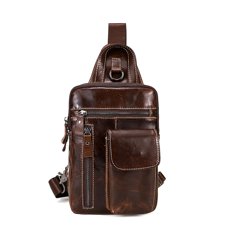 WESTAL, bolso bandolera de cuero genuino para hombre, bolso de mensajero, bolsos de hombro para hombre, mochila de viaje, bolsos cruzados de diseñador de verano