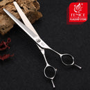 Fenice 7 inch pet dog grooming scissors Bichon Teddy dog scissors traceless tooth thinning shears for dogs products 70-80% rate