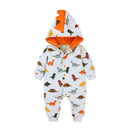 Cute 3D Dinosaur Baby Rompers Autumn Long Sleeve Newborn Baby Boy Girl Romper Playsuit Baby Clothes Hooded Cute Clothing 0-2Y