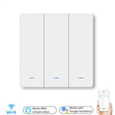 Smart Switch WiFi Push Button Wandlichtschalter EU AC 90 V 250 V Nein Neutral Tuya Wireless Control Alexa Google Home Kompatibel