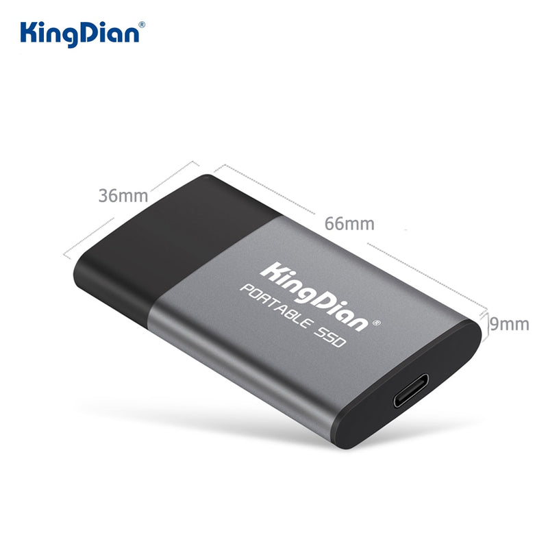 KingDian Portable SSD 120GB 250GB 500GB 1TB External SSD USB3.0 Type C External Solid State Hard Drive For Laptop Desktop