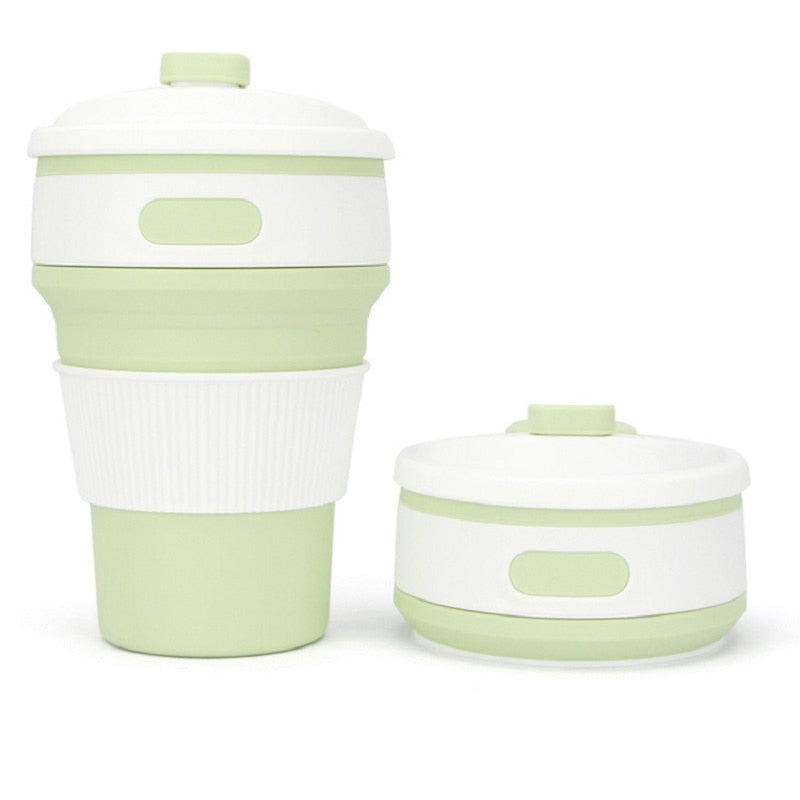 Coffee Mugs Travel Collapsible Silicone Cup Folding Water Cups BPA FREE Food Grade Drinking Ware Mug Tea Coffee Cups