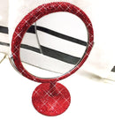 Sparkling High-grade Diamond Makeup Mirror Creative Rhinestone Mirrors Rotatable Girl Bling Room Table Makeup Decor Round Mirror