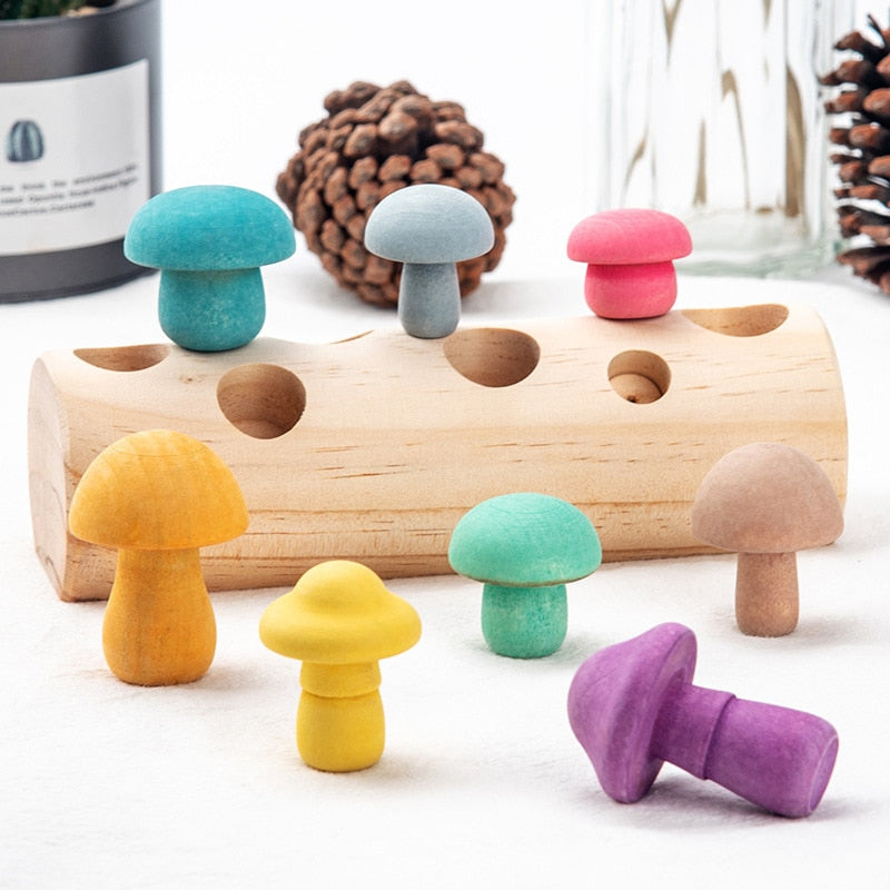 Montessori Educational Wooden Toys Training Clip Ball Sorters Toys For Children 2-6 Years Activity Board Fishing Game Baby Toys