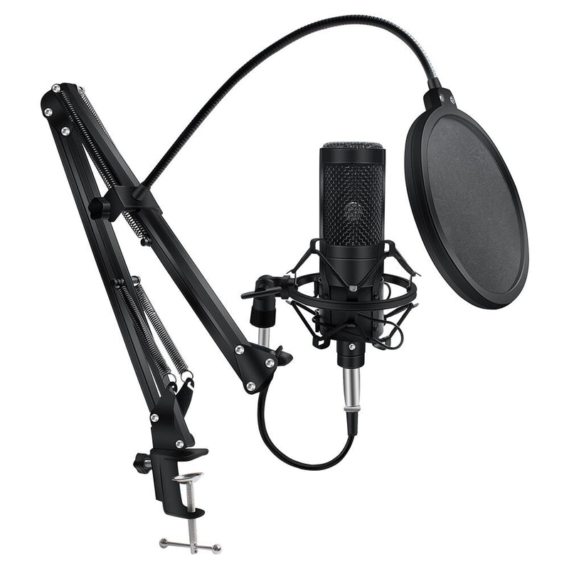 Condenser Microphone for PC Computer Professional Microphone With Stand XLR Mic Recording Chating Studio Microfone