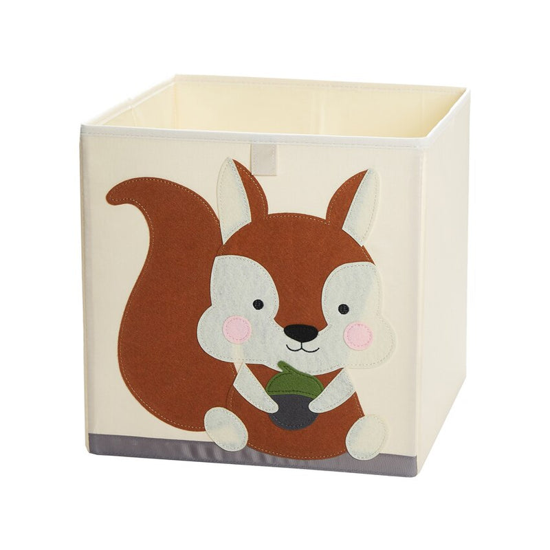 Caja de almacenamiento de cubo de animales bordado plegable de 13 pulgadas, tela Oxford, organizadores de juguetes para niños, contenedores, organizador de pecho para guardería infantil