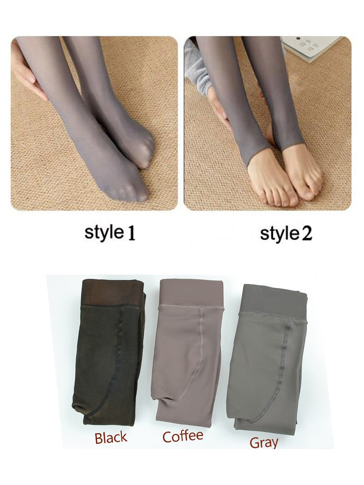 Leggings cálidos de invierno para mujer, mallas ajustadas de cintura alta, mallas gruesas de terciopelo para invierno, pantalones