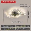 LED Lights Nordic Chandelier for Living Dining Room Bedroom Home Decoration Luxury Gold Or Black Modern Creative Hanging Lights