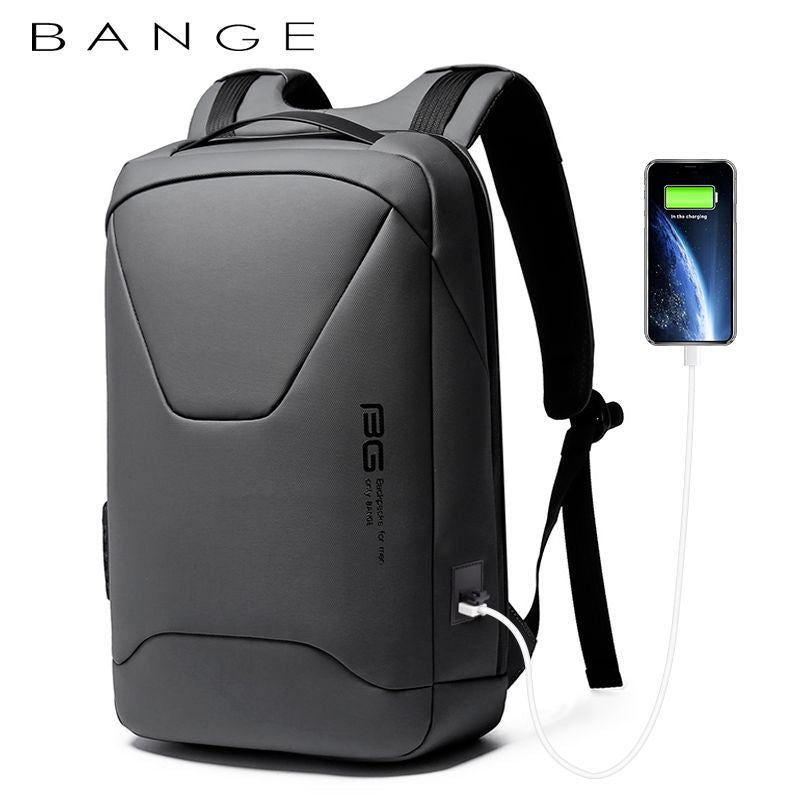 BANGE New Men Anti Theft Wasserdichter Laptop-Rucksack 15,6 Zoll Daily Work Business Rucksack Schulrucksack Mochila für Männer