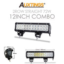 Auxtings 12 '' 22 '' 20 pulgadas 12V 24V todoterreno barra de luz led Spot Flood Combo 20 '' 126W luz de trabajo led para Jeep Car 4WD Truck SUV ATV