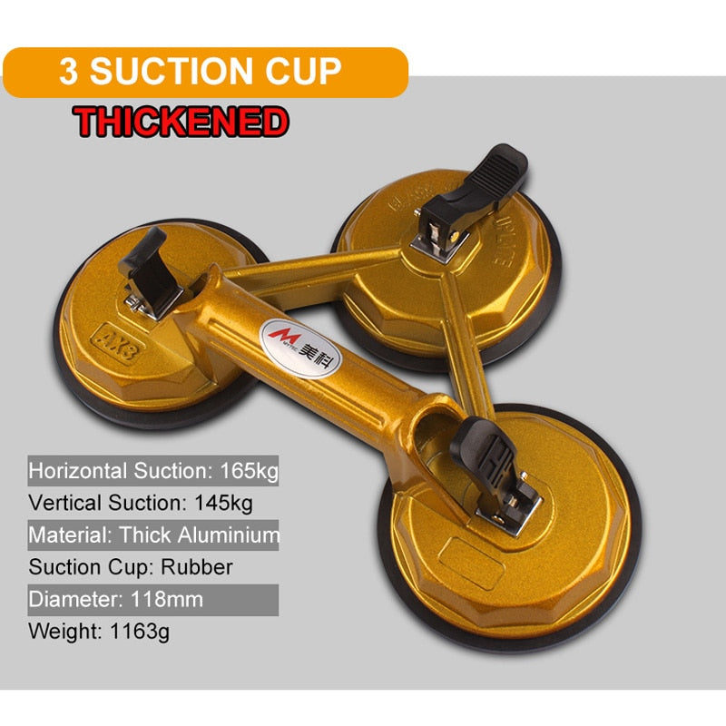 Vacuum Suction Cup Grip Sucker Plate Single Claw Double-claw Three -jaw Suction Puller For Tile  Glass Floor Sucker Lifting Tool