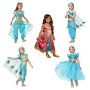 Película niñas chico verano jazmín princesa baile vestido niños Aladino Halloween fiesta actuación disfraz Top falda pantalón conjunto