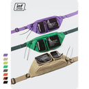 Riñonera inflada con múltiples bolsillos y doble cremallera, riñonera transparente, riñonera grande de plástico transparente, riñonera 228AI2019