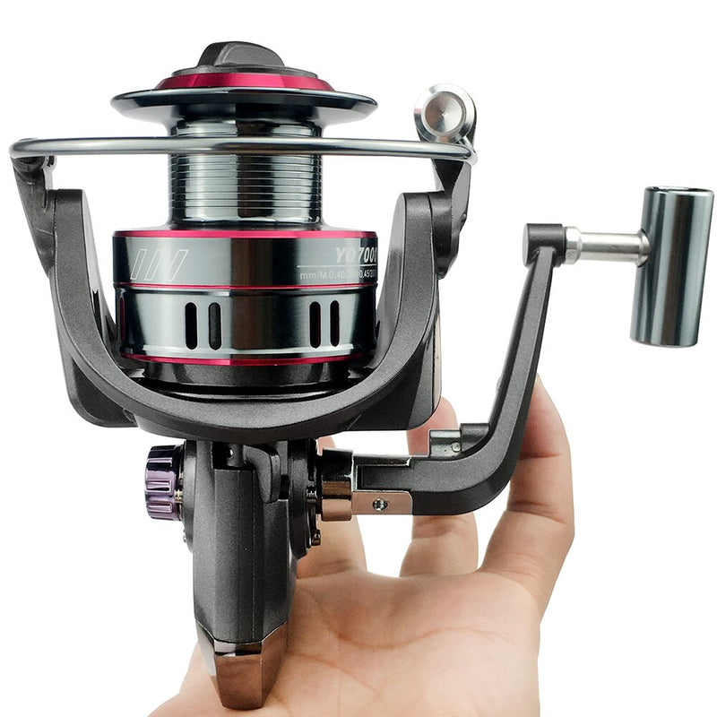 GHOTDA 5.2:1 Fishing Reel 1000-7000 Series Spinning Reel 12KG Max. Drag Carp Fishing Tackles