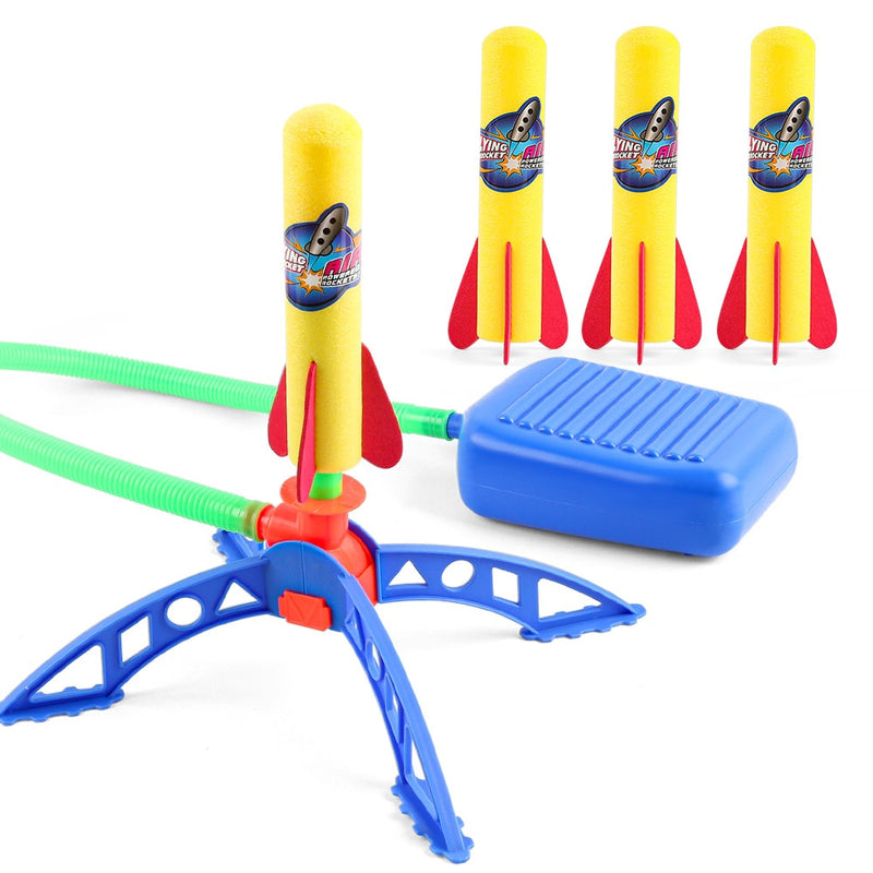 Adjustable Rocket Launcher Toys Sport Game Kids Rocket Launcher Air Step Pump Power Rocket Outdoor Sport Toys For Children Gift