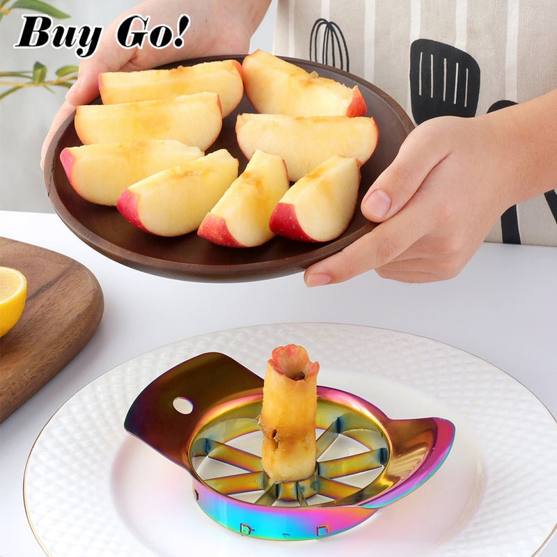 1PC Stainless Steel Apple Cutter Slicer Vegetable Fruit Tools Kitchen Accessories Apple Easy Cut Slicer Cutter Divider Peeler