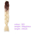 Black Star Hair Ombre Jumbo Braiding Hair Extensions 24 Inch Twist Braids Synthetic Hair Fiber for Twist Braiding for Women