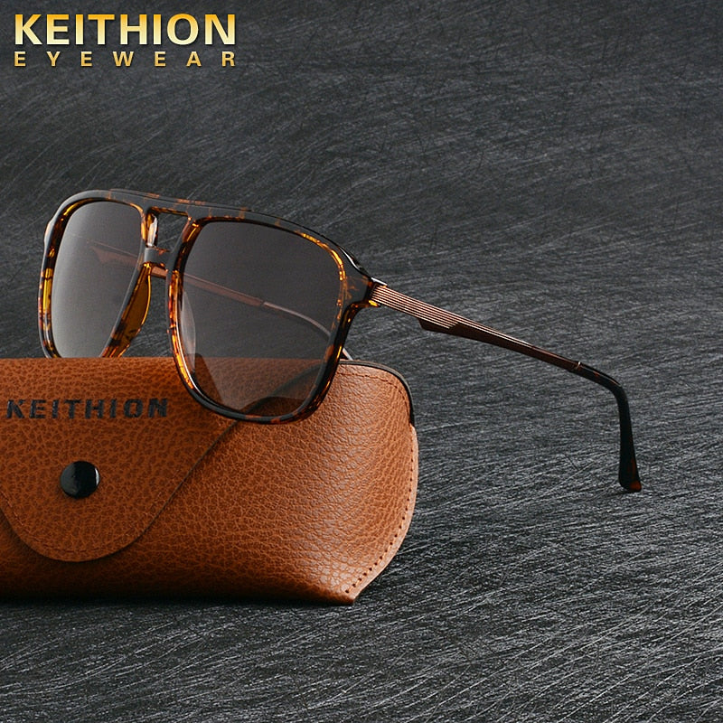 KEITHION, gafas de sol polarizadas a la moda para hombre y mujer, gafas deportivas cuadradas, gafas de conducción para hombre, gafas para mujer, protección UV400